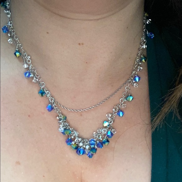 Sterling silver chain official Swarovski crystals - Picture 3 of 3